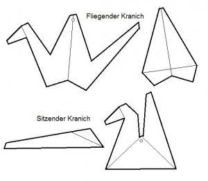 Kraniche töpfern